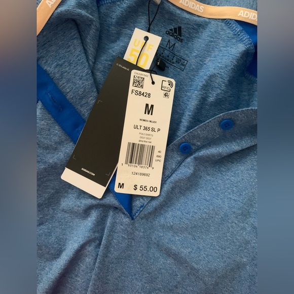 Adidas Sleeveless Golf Polo - sz M - UPF 50 - NWT - Picture 4 of 5